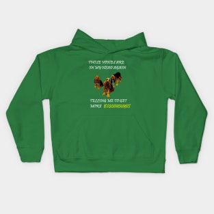 Bloodhound dog voices in my head Kids Hoodie